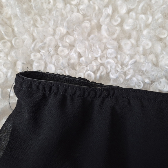 Studio Femme 1X Black Ruffle Hem Whimsigoth Gothcore Witchy Skirt Dark Academia - Picture 6 of 9